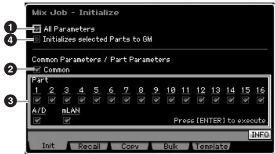 YAMAHA MOTIF XS6 - Initialisation du mixage — [F1] init - 1