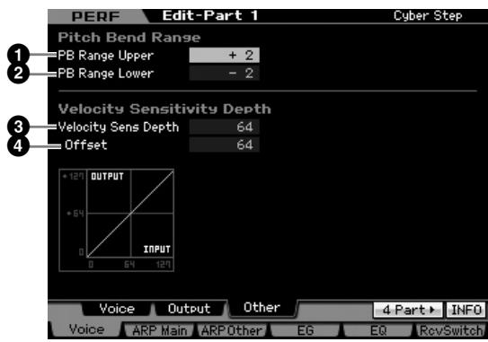 YAMAHA MOTIF XS7 - Autres réglages — [SF3] Other - 1