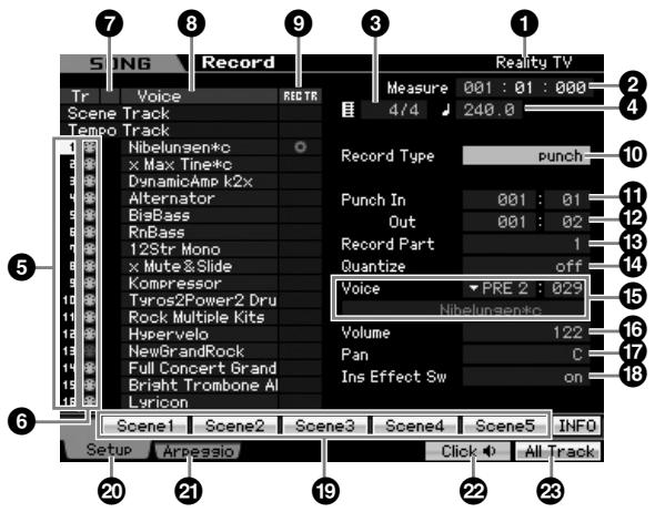 YAMAHA MOTIF XS7 - Procédure d'enregistrement de morceau - 2