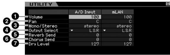 YAMAHA MOTIF XS7 - Réglages de sortie : [SF1] output - 1