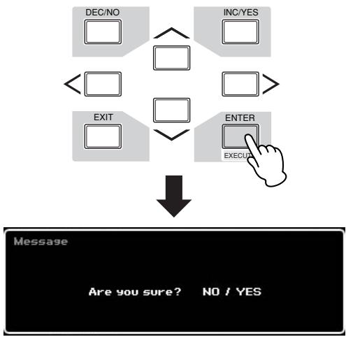 YAMAHA MOTIF XS7 - Vérifiez que le paramètre load type (type de chargement) est spécifique sur « all » (tout), puis appuyez sur [ENTER] (entrée) afin de charger les données de démonstration. - 1