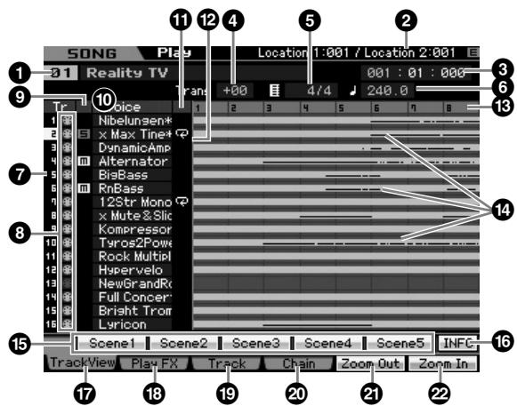YAMAHA MOTIF XS7 - Configuration du mixage pour chaque piste séparément - 2