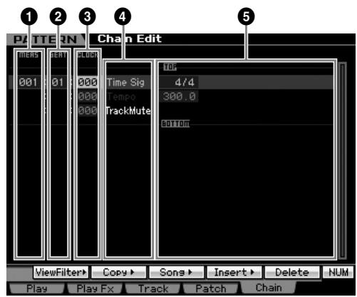 YAMAHA MOTIF XS7 - Procédure d'enregistrement de la chaîne de motifs - 1