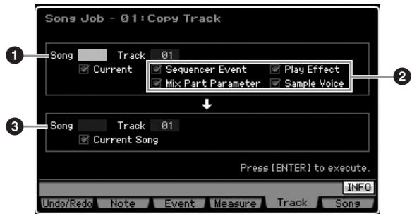 YAMAHA MOTIF XS7 - [F5] track job (tâche de piste) - 1