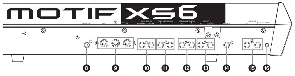 YAMAHA MOTIF XS7 - Panneau arrêté - 5