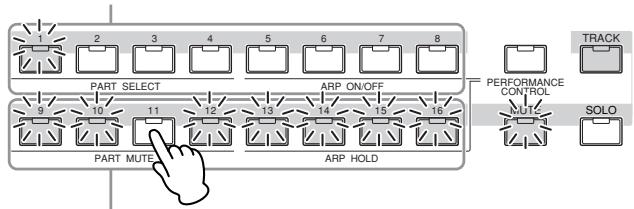 YAMAHA MOTIF XS7 - Activation/désactivation d'un élément - 1