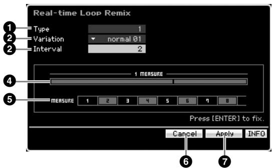 YAMAHA MOTIF XS8 - Division des données de motif pour créer un nouveau motif — [F6] remix - 1