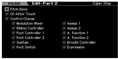 YAMAHA MOTIF XS8 - Réglages de la réception MIDI — [F6] rcvswitch (receive switch) - 1