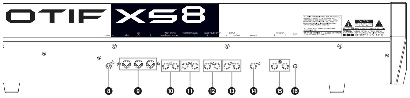 YAMAHA MOTIF XS8 - Panneau arrêté - 7