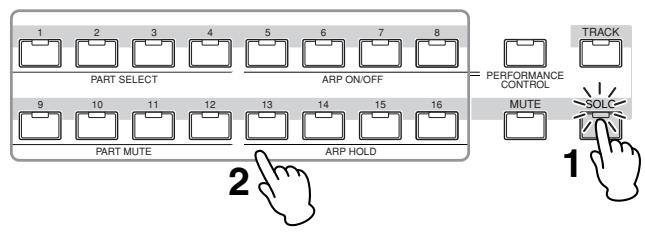 YAMAHA MOTIF XS8 - Isolement d'une partie spécifique - 1