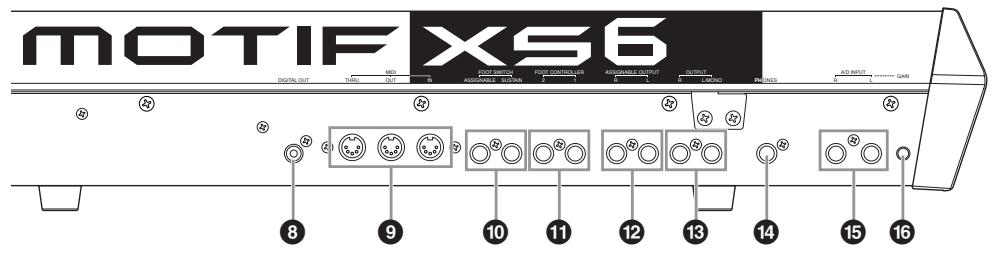 YAMAHA MOTIF XS8 - Panneau arrêté - 5