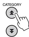 YAMAHA NP-V80 - Use the CATEGORY [A] and [▼] buttons to select the Style Volume item. - 1
