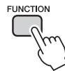 YAMAHA NP-V80 - Press the [FUNCTION] button. - 1