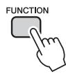 YAMAHA NP-V80 - Press the [FUNCTION] button. - 1