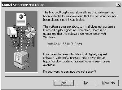 YAMAHA NP-V80 - When the "Welcome to the InstallShield Wizard for Yamaha USB-MIDI Driver" window appears, click [Next]. - 1