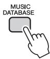 YAMAHA NP-V80 - Press the [MUSIC DATABASE] button. - 1