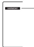 YAMAHA NP-V80 - Press the [HARMONY ON/OFF] button to turn Harmony feature on. - 2