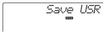 YAMAHA NP-V80 - Select the Save User File function. - 2