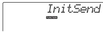 YAMAHA NP-V80 - Use the CATEGORY [A] and [Y] buttons to select the Initial Send item. - 2