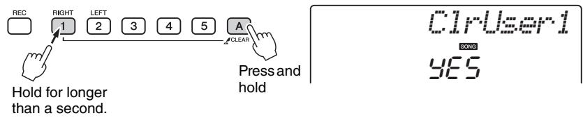 YAMAHA NP-V80 - Song Clear—Deleting User Songs - 1