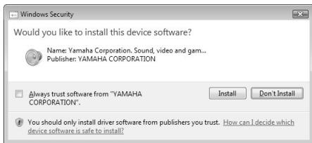 YAMAHA NP-V80 - When the "Welcome to the InstallShield Wizard for Yamaha USB-MIDI Driver" window appears, click [Next]. - 3