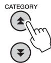 YAMAHA NP-V80 - Press the CATEGORY [A] and [Y] buttons as many times as necessary to select "PlayMode". - 1