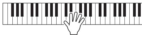 YAMAHA NP-V80 - Play a note or notes on the keyboard to trigger Arpeggio playback. - 1