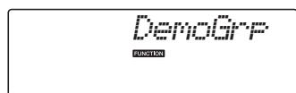 YAMAHA NP-V80 - Press and hold the [DEMO/BGM] button for longer than a second. - 2