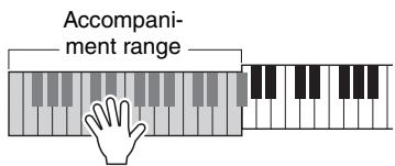 YAMAHA NP-V80 - Play a Style with Chords but No Rhythm (Stop Accompaniment) - 3