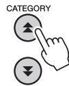 YAMAHA NP-V80 - Use the CATEGORY [A] and [Y] buttons to select the function "Chord Fingering". - 1