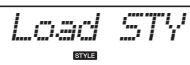 YAMAHA NP-V80 - Select the Load Style function. - 2