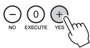 YAMAHA NP-V80 - Press [+ / YES] to send, or press [-/NO] to cancel. - 1