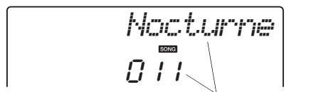 YAMAHA NP-V80 - Press the [SONG] button. The song number and name will be - 2
