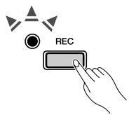 YAMAHA P-85 - Press the [REC] button to engage Record Ready mode. - 1