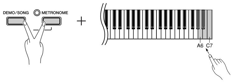 YAMAHA P-85 - Setting the Touch Sensitivity Type - 1