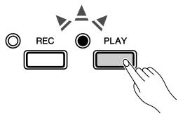 YAMAHA P-85 - Play back the recorded performance - 1