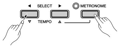 YAMAHA P-85 - While holding down the [DEMO/SONG] button, press one of the C2-C#6 keys to select a song to play back. - 3