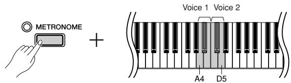 YAMAHA P-95S - Setting the Octave - 1