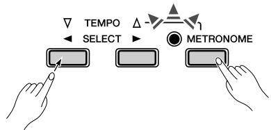 YAMAHA P-95S - Adjusting the Tempo - 4
