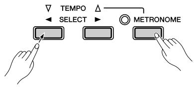 YAMAHA P-95S - While holding down the [DEMO/SONG] button, press one of the C2-C#6 keys to select a song to play back. - 3