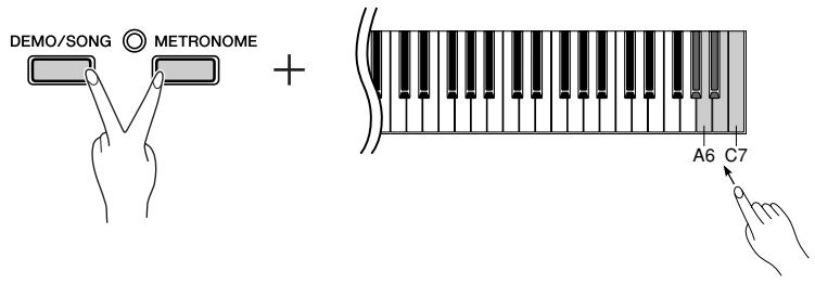 YAMAHA P-95S - Setting the Touch Sensitivity Type - 1