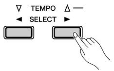 YAMAHA P-95S - While holding down the [DEMO/SONG] button, press one of the C2-C#6 keys to select a song to play back. - 2