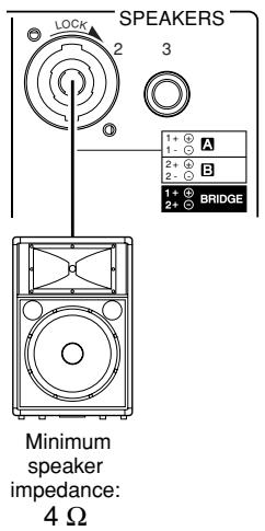 YAMAHA P2500S - Connection configurations for STEREO and PARALLEL modes - 2