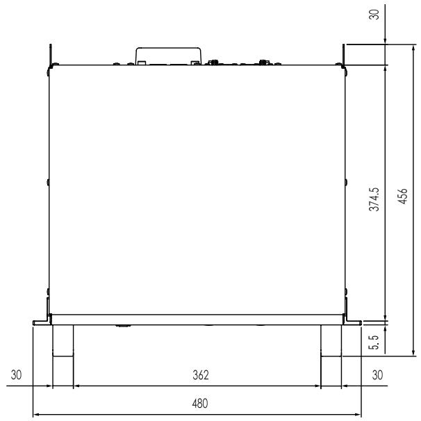 YAMAHA P3500S - Dimensions - 1