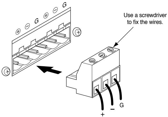YAMAHA PC4801N - Using a Euroblock connector - 1