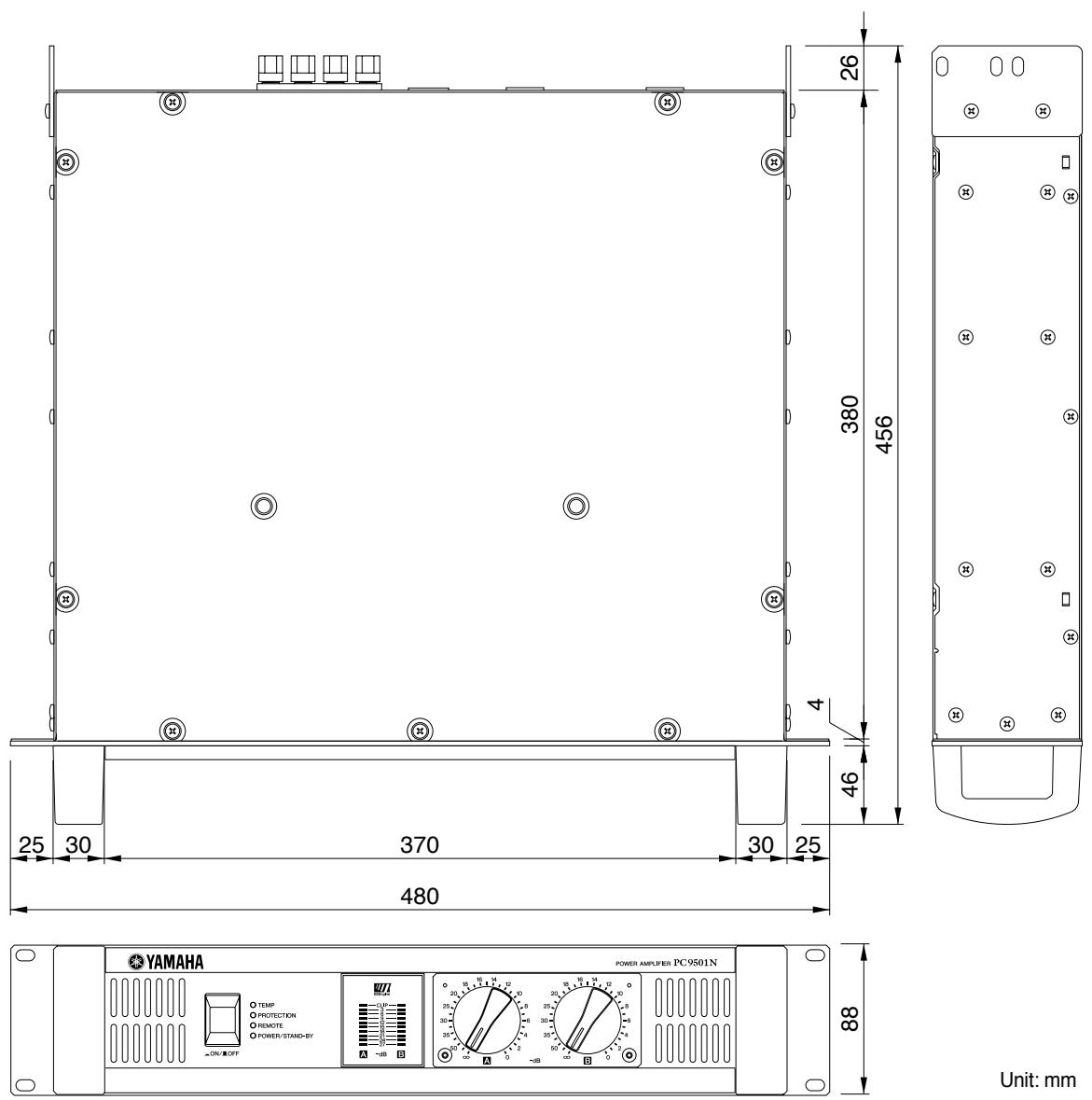 YAMAHA PC4801N - Dimensions - 1