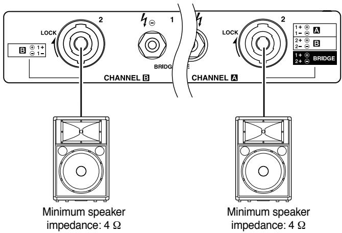 YAMAHA PC4801N - When using the Speakon connector - 1