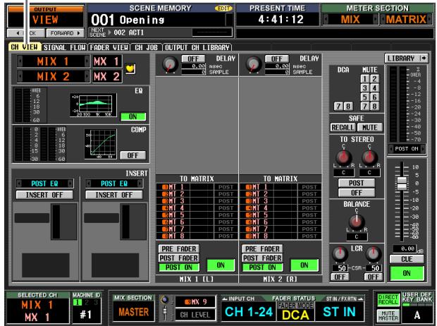 YAMAHA PM5D-RH - CH VIEW (Channel view) screen - 1