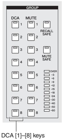 YAMAHA PM5D-RH - Assigning channels to DCA groups - 1