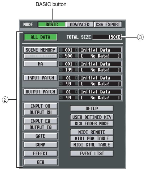 YAMAHA PM5D-RH - BASIC mode - 1